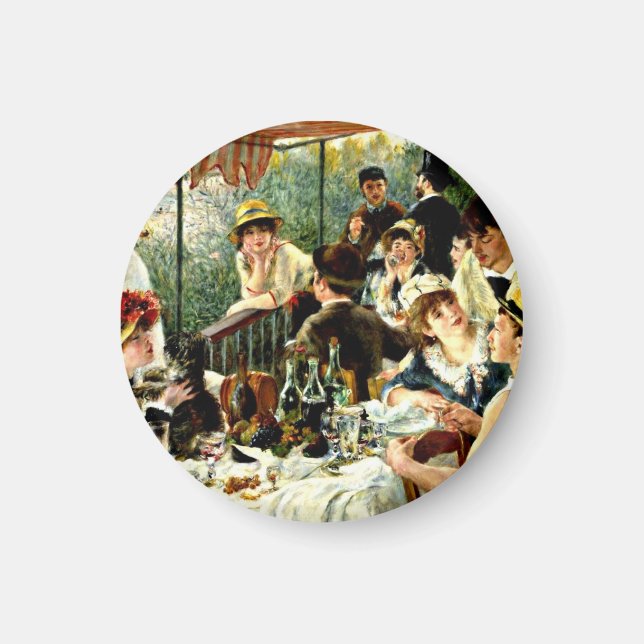 Renoir - The Luncheon of the Boating Party-1881 Magnet (Framsidan)