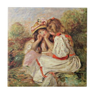 Renoir - Två små flickor Kakelplatta