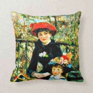 Renoir - två systrar på Terrace Kudde