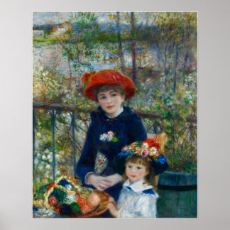 Renoir - två systrar (på terrassen) poster
