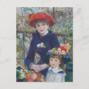 Renoir Två systrar terrass Fransk Impressionism Vykort