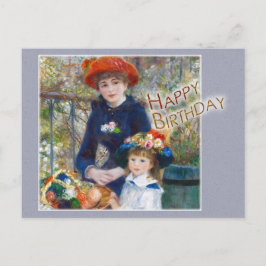 Renoir Two sisters CC0398 Birthday Vykort