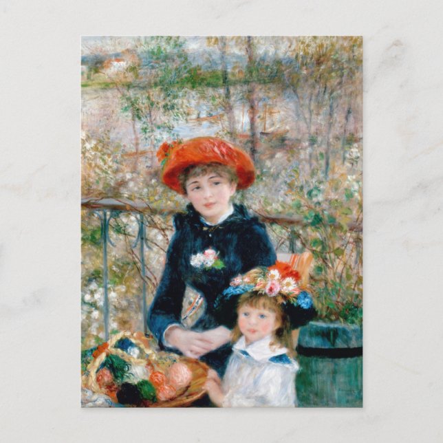 Renoir "Two Sisters (on the Terrace)" Vykort (Framsida)