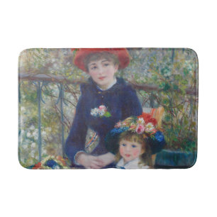 Renoir Two Sisters Terrace Fransk Impressionism  Badrumsmatta
