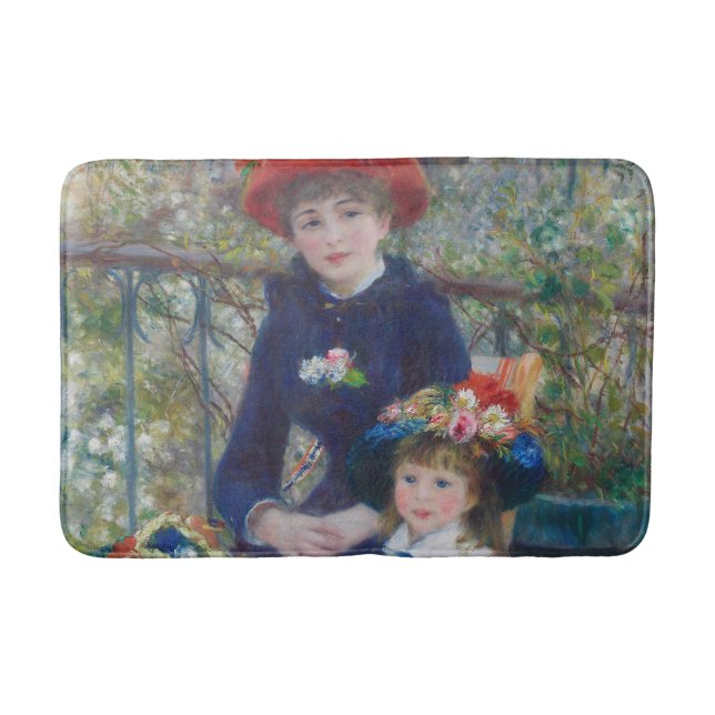 Renoir Two Sisters Terrace Fransk Impressionism Badrumsmatta (Framsidan)
