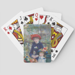 Renoir Two Sisters Terrace Fransk Impressionism Casinokort