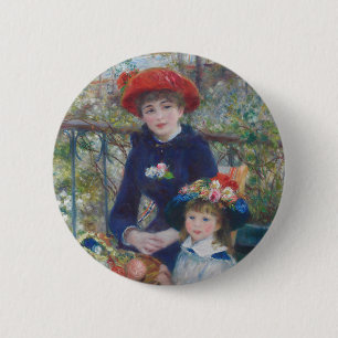 Renoir Two Sisters Terrace Fransk Impressionism  Knapp