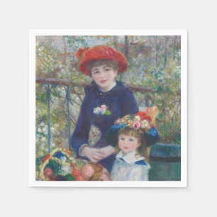 Renoir Two Sisters Terrace Fransk Impressionism Pappersservett