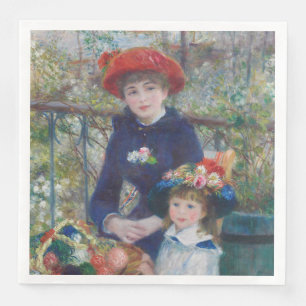 Renoir Two Sisters Terrace Fransk Impressionism Pappersservett