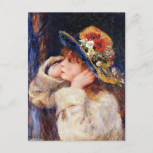 Renoir - Ung flicka med hatt Vykort