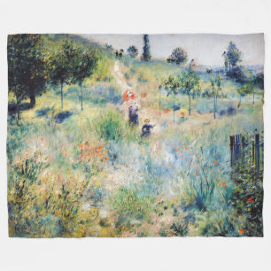 Renoir - Väg som leder genom tallgräs Fleecefilt