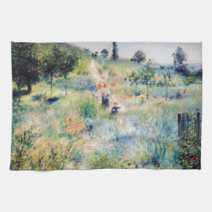 Renoir - Väg som leder genom tallgräs Kökshandduk