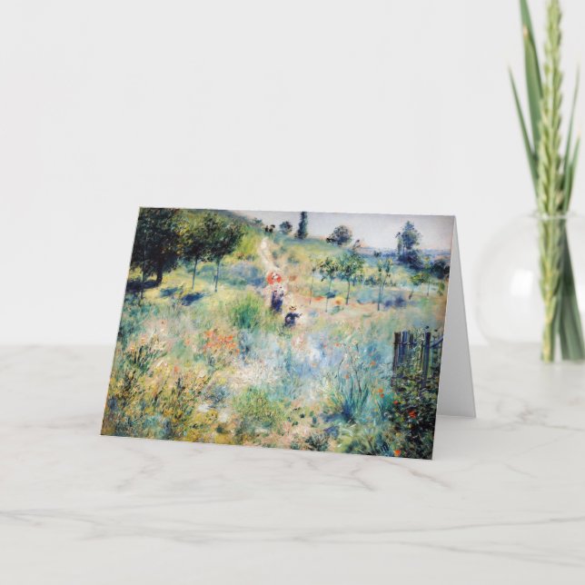 Renoir - Väg som leder genom tallgräs Kort (Framsida)