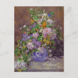 Renoir vår blombouquet CC0863 Firande Inbjudan Vykort