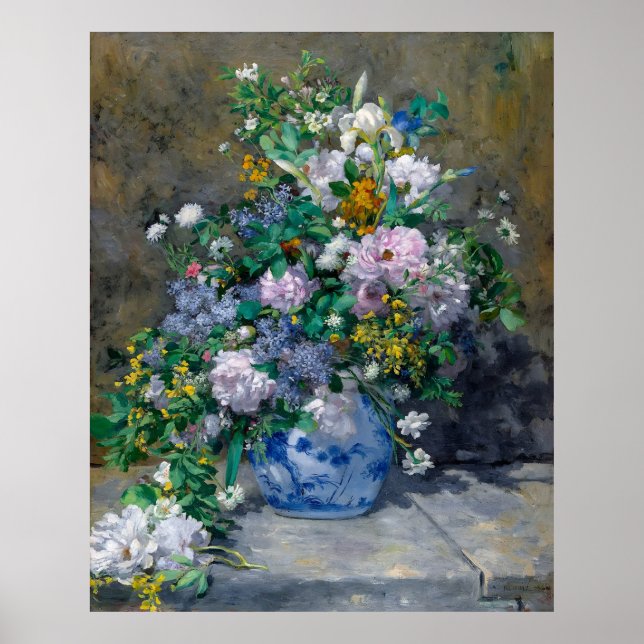 Renoir, Vår Bouquet, 1866 Poster (Framsidan)