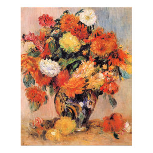 Renoir - Vas med blommor, 1884, Fototryck