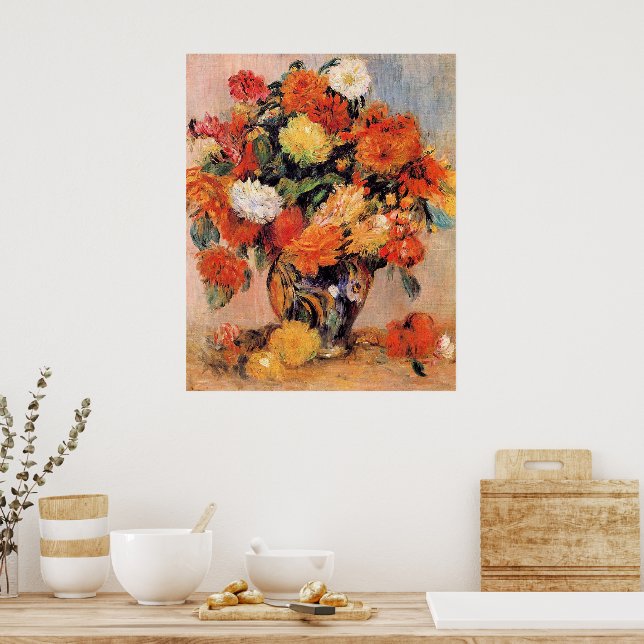 Renoir - Vas med blommor, 1884, Poster (Kök)
