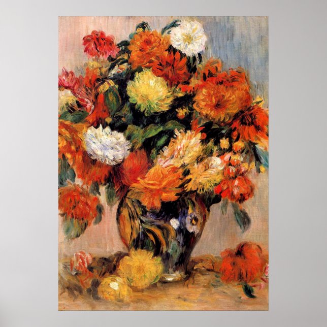 Renoir - Vas of Flowers, 1884 Poster (Framsidan)