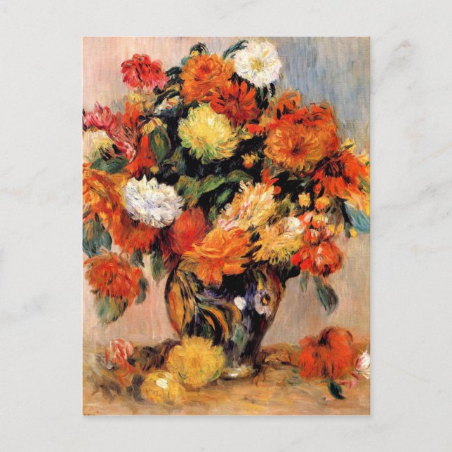 Renoir - Vas of Flowers, 1884 Vykort (Framsida)