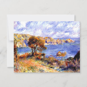 Renoir - View at Guernsey, berömd-tavla Kort