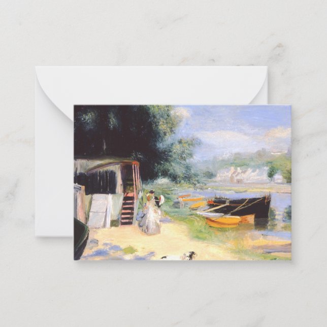 Renoir - Visa Bougival, bra konsmålning Anteckningskort (Framsida)