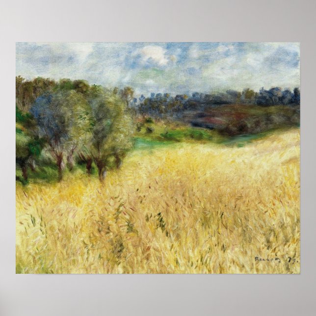 Renoir - Wheatfield 1879 Poster (Framsidan)