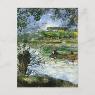 Renoir, Willows och Figurer i en Boat Magnet Vykort