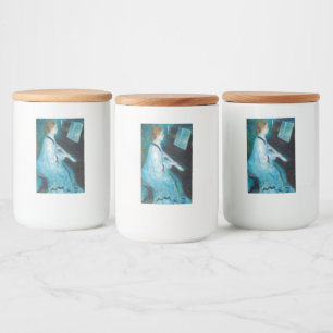 Renoir Woman Piano Musician Mat Etikett