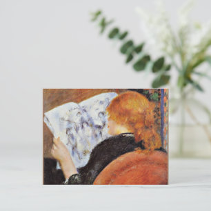 Renoir - Young Woman Reading... Vykort