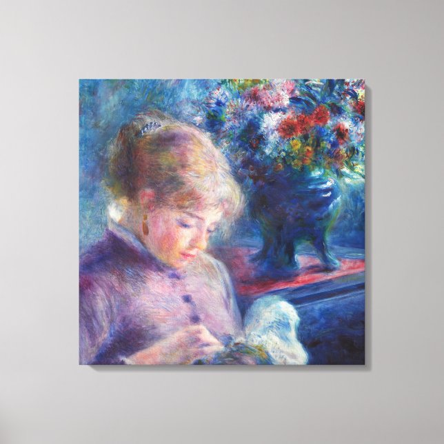 Renoir, Young Woman Sewing Stretched Canvas (Framsida)