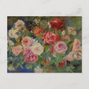 Renoir'a en vas av rostilleben vykort