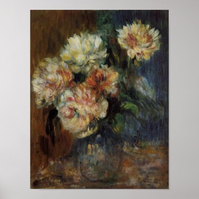 Renoir's A Vas of Peonies Poster (Framsidan)