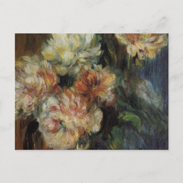 Renoir's A Vas of Peonies Vykort (Framsida)