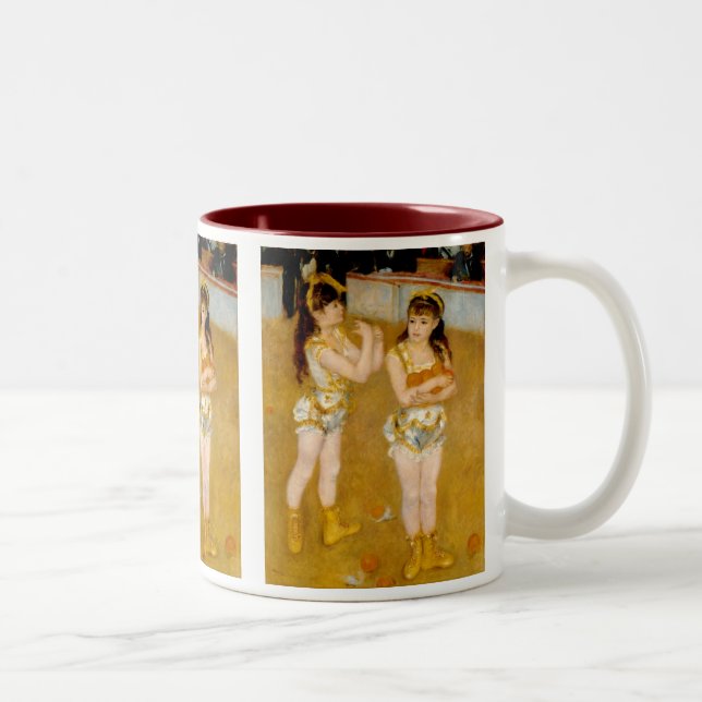 Renoirs Acrobat vid Cirque Fernando (1879) Två-Tonad Mugg (Höger)