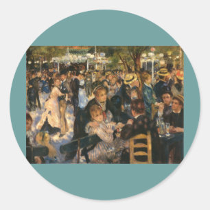 Renoir's Bal du de la Galette (1876) Runt Klistermärke