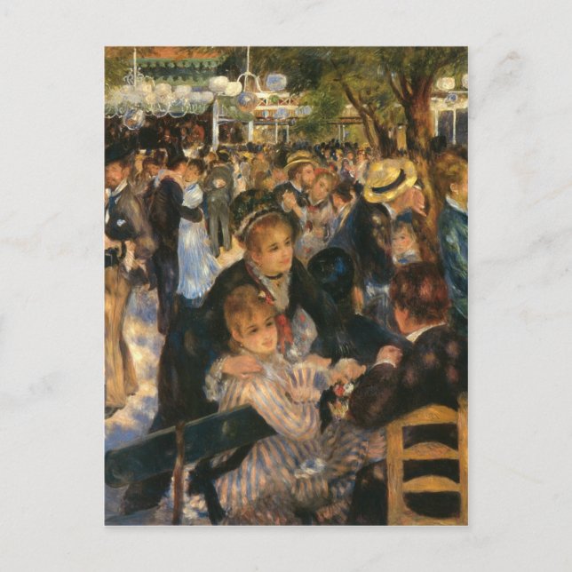 Renoir's Bal du de la Galette (1876) Vykort (Framsida)