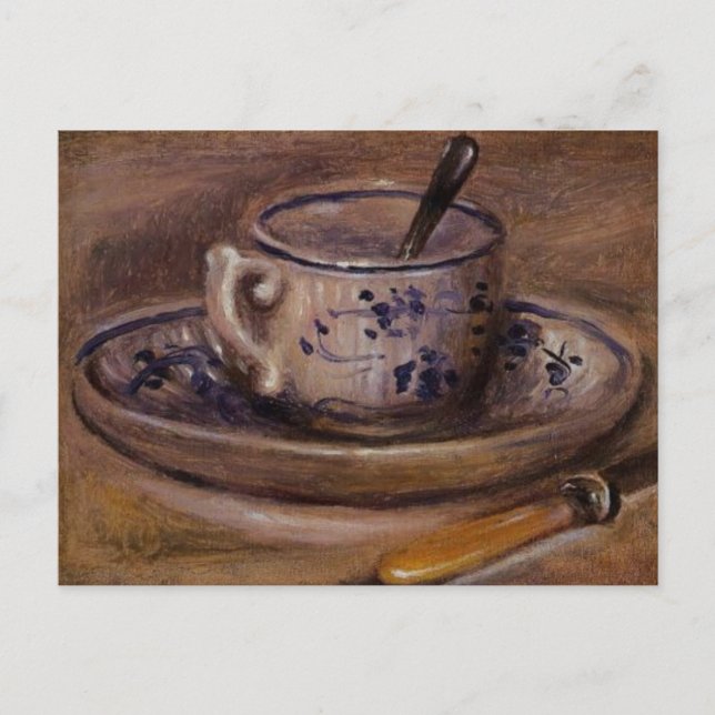 Renoir's Kopp och Saucer still Life Vykort (Framsida)