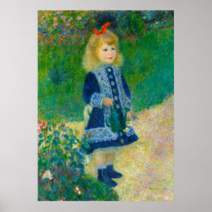 Renoir's Little Girl in Blue with Watering Can Poster