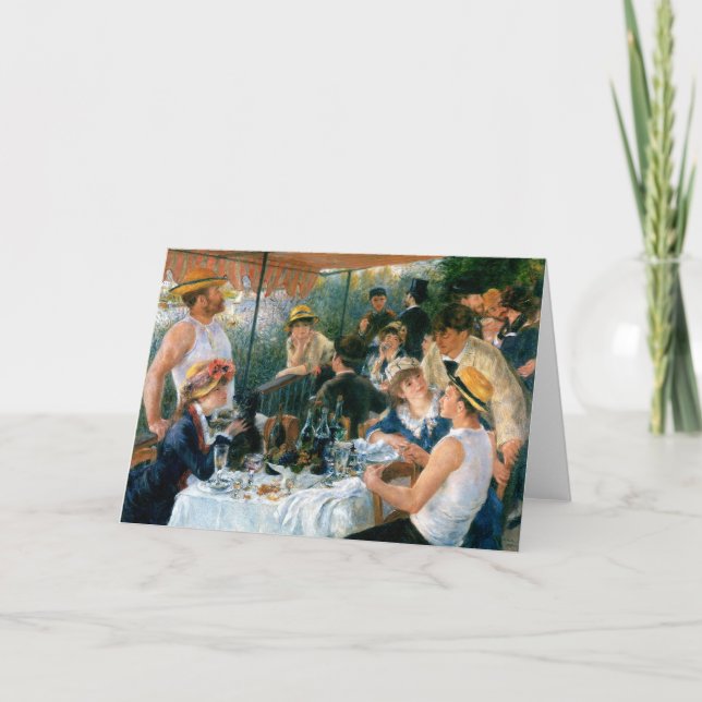 Renoirs Luncheon av roddpartyet (1881) Kort (Framsida)