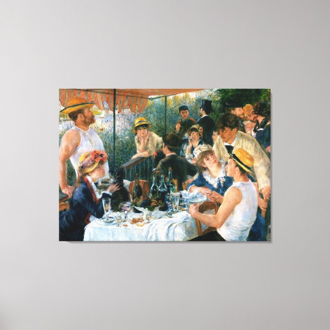 Renoir's Luncheon of the Boating Party (1881) Canvastryck (Framsida)