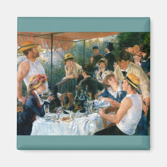 Renoir's Luncheon of the Boating Party (1881) Magnet (Framsidan)