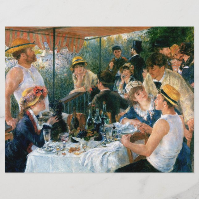 Renoir's Luncheon of the Boating Party (1881) Reklamblad (Framsidan)