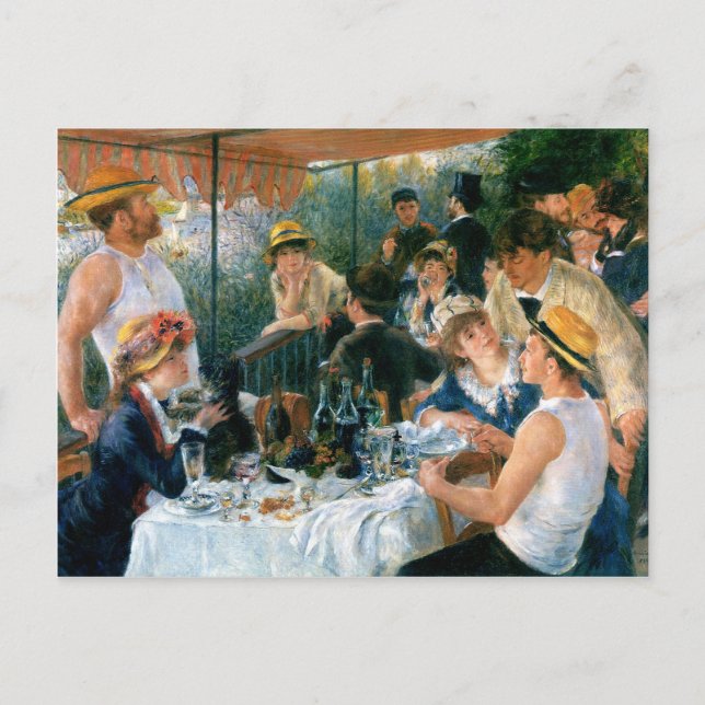 Renoir's Luncheon of the Boating Party (1881) Vykort (Framsida)