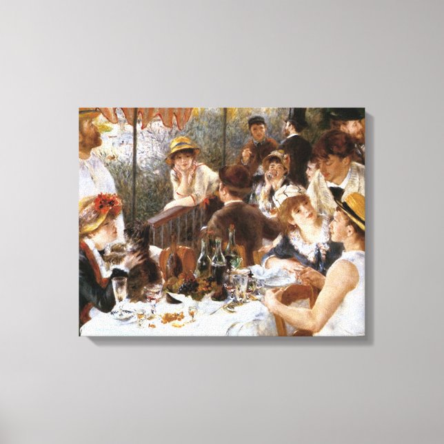 Renoirs "Luncheon of the Boating Party" Canvastryck (Framsida)