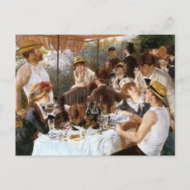 Renoirs "Luncheon of the Boating Party" Vykort (Framsida)