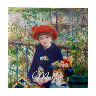 Renoirs mor och barn   kakelplatta