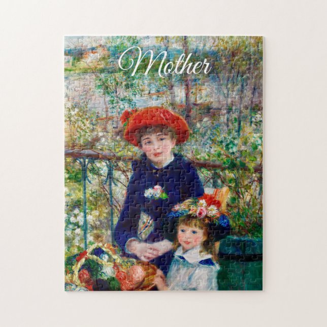 Renoirs Mor och Barn Pussel (Vertikal)