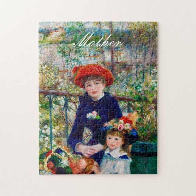 Renoirs Mor och Child Puzzle Pussel (Vertikal)
