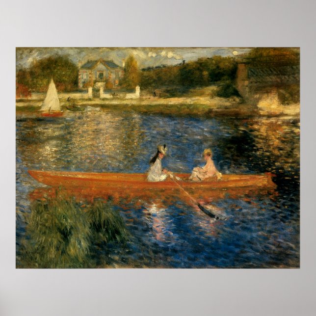 Renoir's Seine at Asnières (The Skiff) ca 1879 Poster (Framsidan)