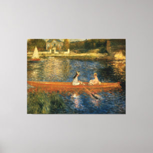 Renoirs Seine på Asnières (skiffen) ca 1879 Canvastryck
